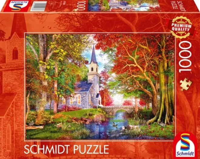 Puzzle Jesenná kaplnka 1000 dielikov