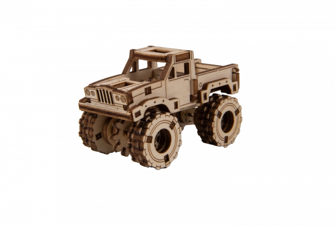 Drevené 3D Puzzle - Monster Truck Model