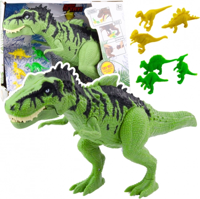 Sada dinosauří hračka so zvukom a mini figúrkami