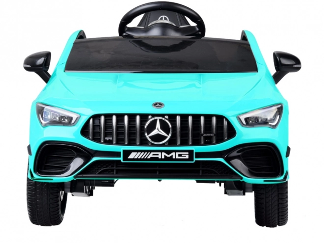 Detské elektrické auto Mercedes AMG CLA 45s s hojdačkovým efektom – Modrá