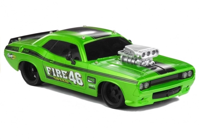 Zelené diaľkovo ovládané auto 1:16 R/C