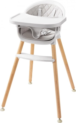2Kids Toys jedálenská stolička sivá