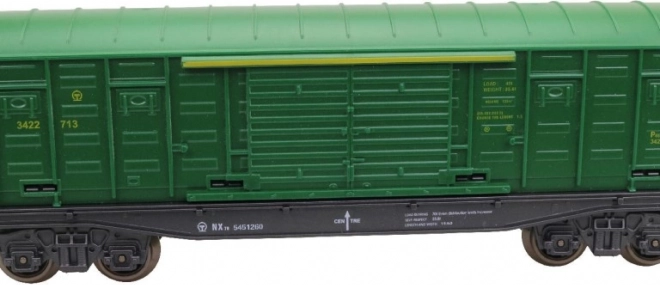 Zelený krytý vagón 25 cm