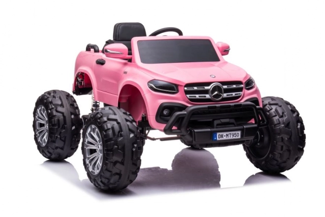 Auto na Akumulátor Mercedes 4x4 Svetloružové