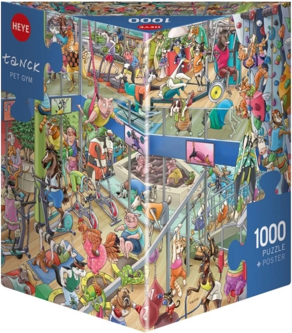 Puzzle zvieracia telocvičňa 1000 dielikov