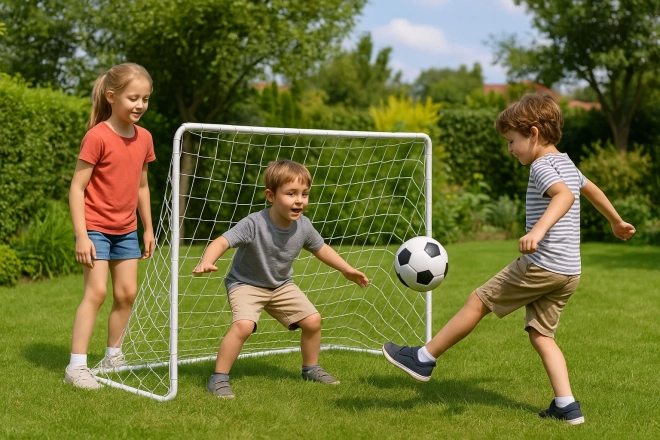 Dva futbalové bránky s siete 180x122 cm Ecotoys