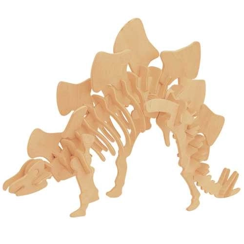 Drevené 3D puzzle Stegosaurus