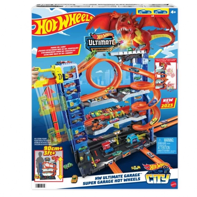 Mega garáž útok draka Hot Wheels City