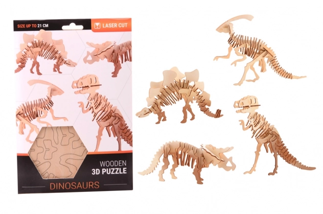 3D Drevené Puzzle Dinosaurus