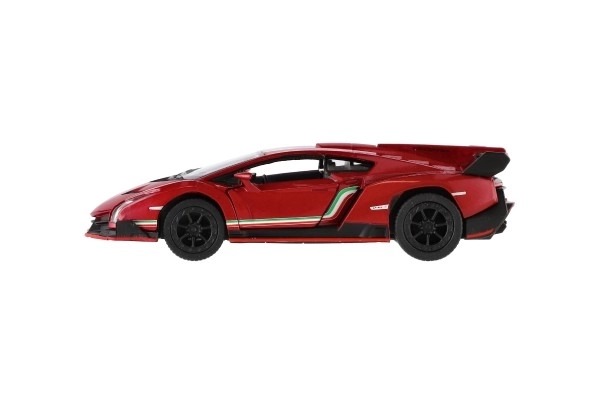 Auto Lamborghini Veneno kov/plast na spätné natiahnutie