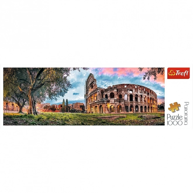 Panoramatické puzzle Koloseum za úsvitu