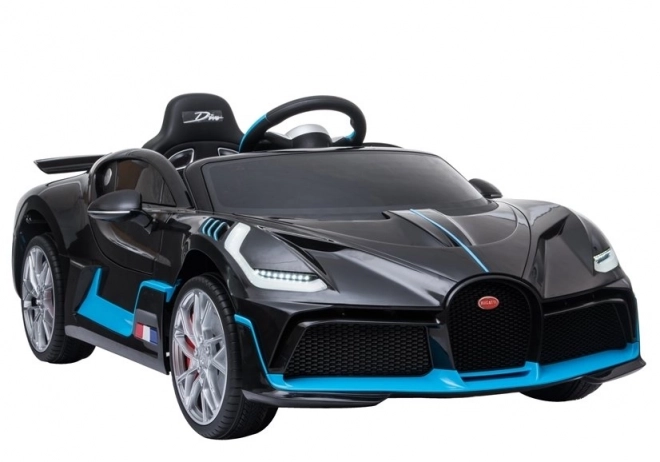 Auto na akumulátor Bugatti Divo čierny lakovaný