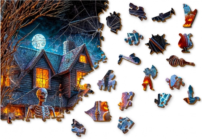 Drevené puzzle Halloweenský pán smrti