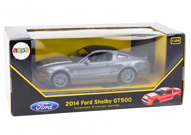 Model auta Ford Shelby GT500 1:24 strieborný