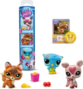 Littlest Pet Shop 3 figúrky - rôzne druhy