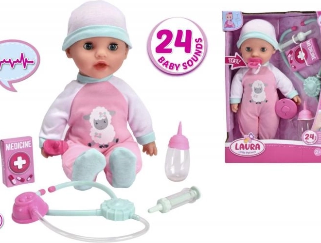 Bábika Laura Malý pacient 30 cm