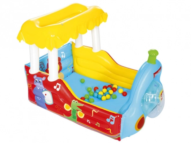 Nafukovací hracie centrum Fisher-Price Vlak s míčkami