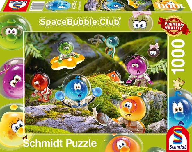 Puzzle Spacebubble Club: Pristátie v machovom lese 1000 dielikov