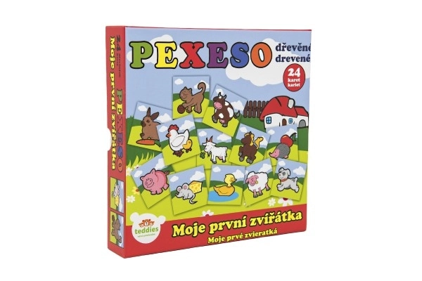 Moje prvé zvieratká drevené pexeso