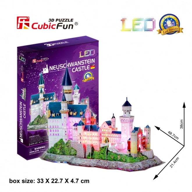 3D puzzle zámok Neuschwanstein