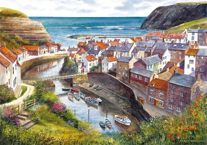 Puzzle Staithes, Veľká Británia 1000 dielikov