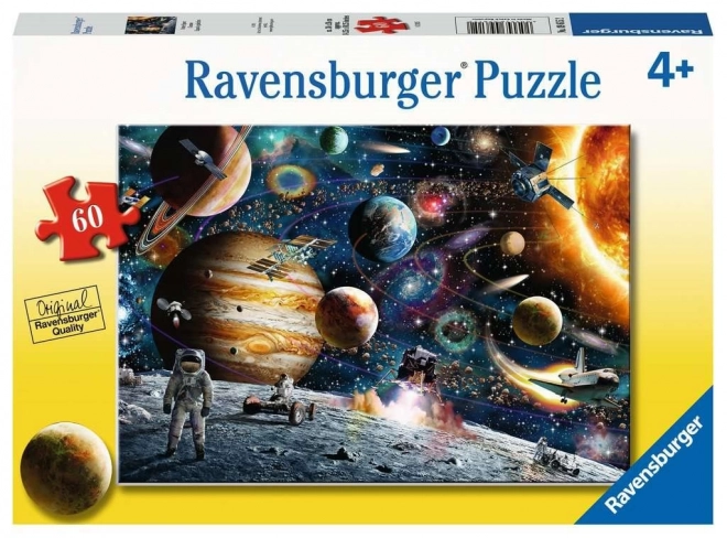 Ravensburger puzzle Astronaut vo vesmíre 60 dielikov