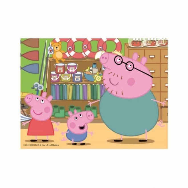 Drevené licenčné kocky Peppa Pig