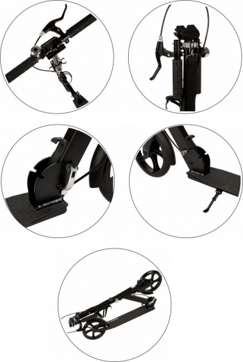 Dvojitý brzdový systém a skladací rám