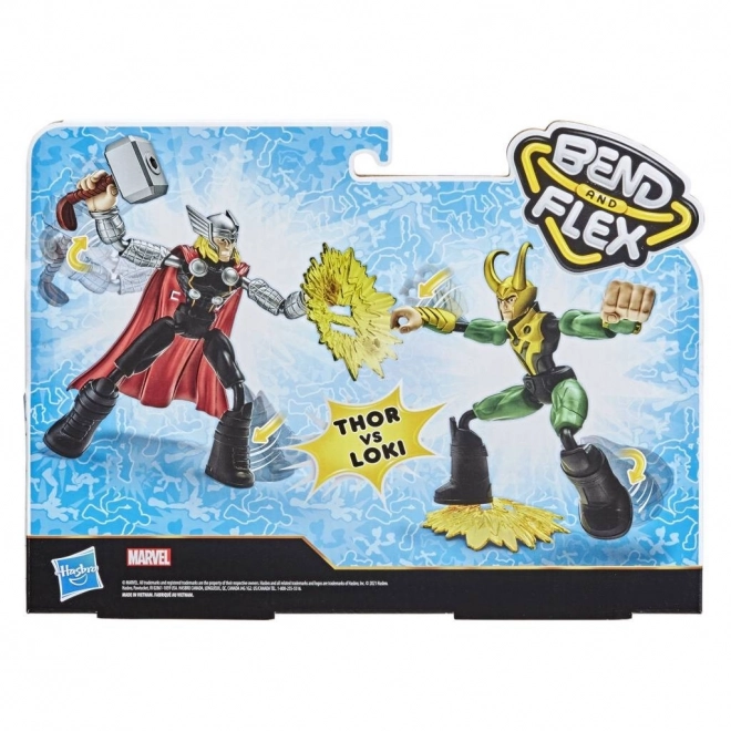 Avengers Bend and Flex Thor vs Loki