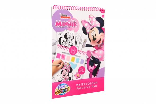 Omaľovánky s vodovými farbami Disney Minnie