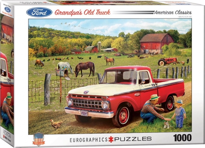 Eurographics Puzzle Dědečkovo Auto 1000 Dielikov