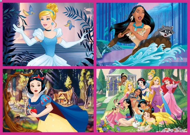 Puzzle Disney princezné 4v1