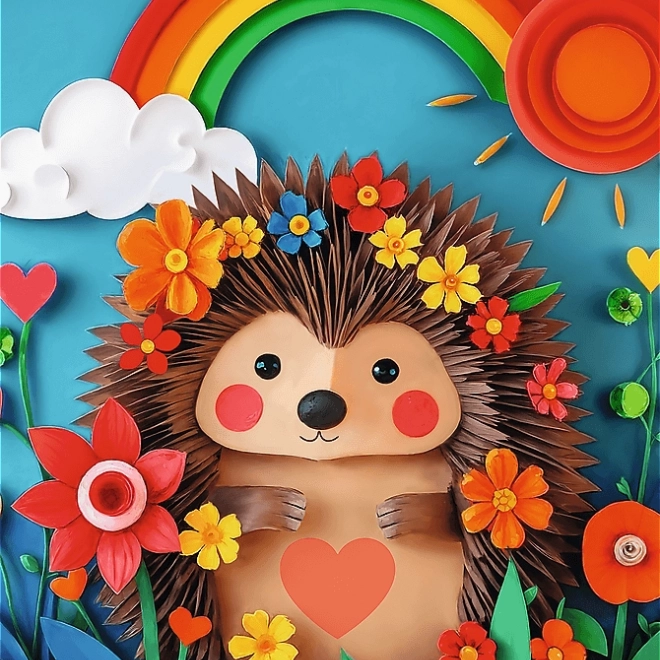 TREFL Puzzle Paper Art: Malý ježko 160 dielikov