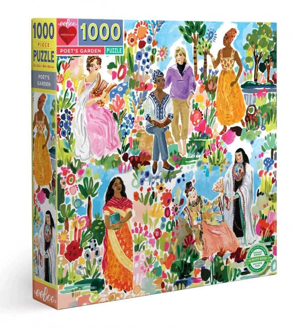 Štvorcové puzzle Záhrada básnikov 1000 dielov
