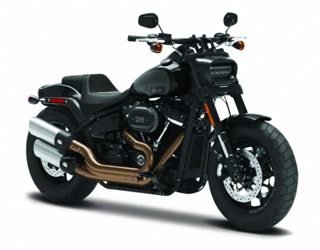 Kovový model HD 2022 Fat Bob 114 1/18 čierny