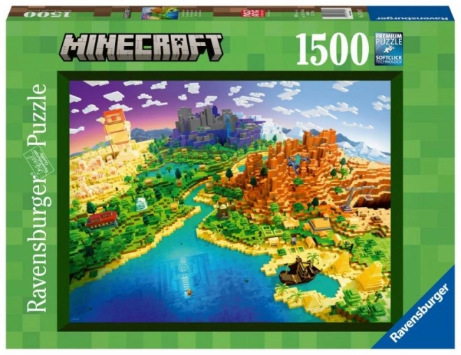 Puzzle 1500 dielikov Minecraft svet