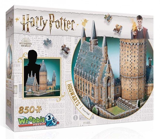 Wrebbit 3D puzzle Harry Potter: Bradavice Veľká sieň 850 dielikov