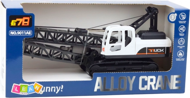 Biely pásový žeriav na hranie s otočným hákom 360°
