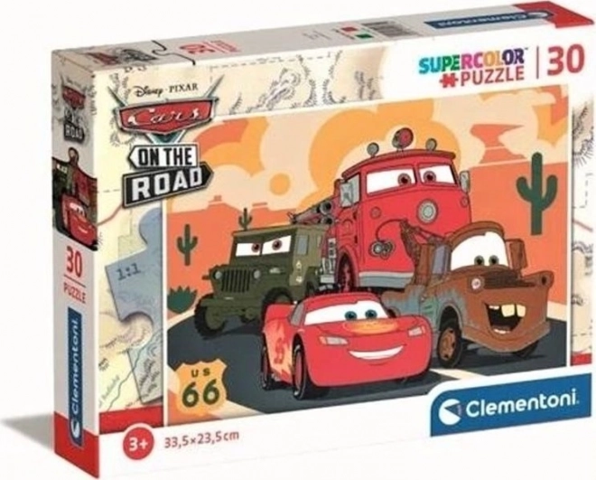 Clementoni Puzzle Auta: Na cestě 30 dielikov