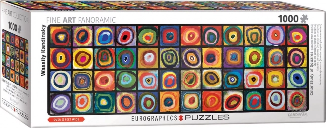 Eurographics Panoramatické puzzle Farebná štúdia štvorcov 1000 dielikov