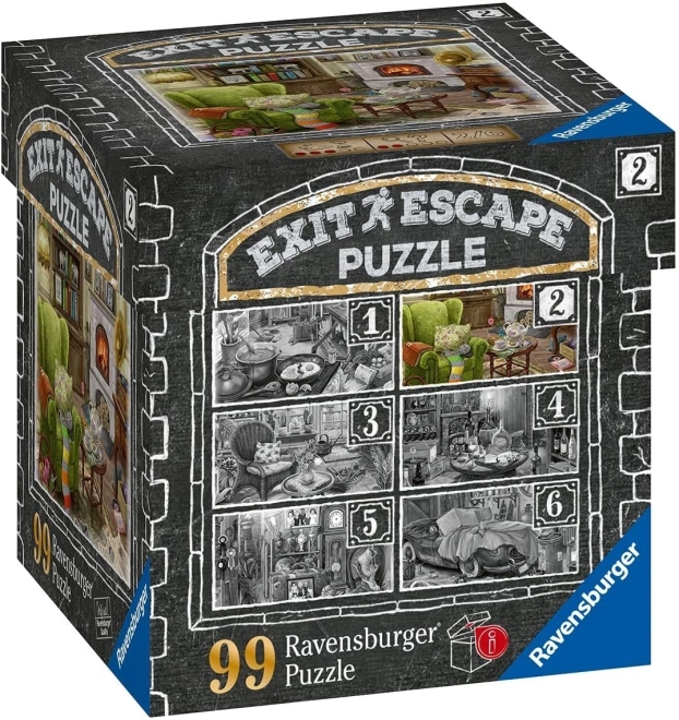 Ravensburger Únikové EXIT puzzle: Strašidelné sídlo 2 - V obývačke 99 dielikov
