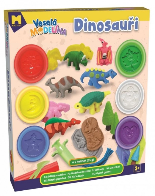 Veselá modelína dinosauri