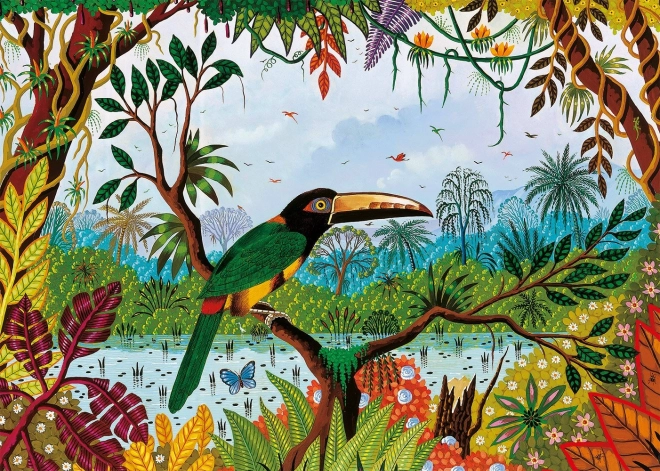 Puzzle Farebný Arassari 1500 dielikov