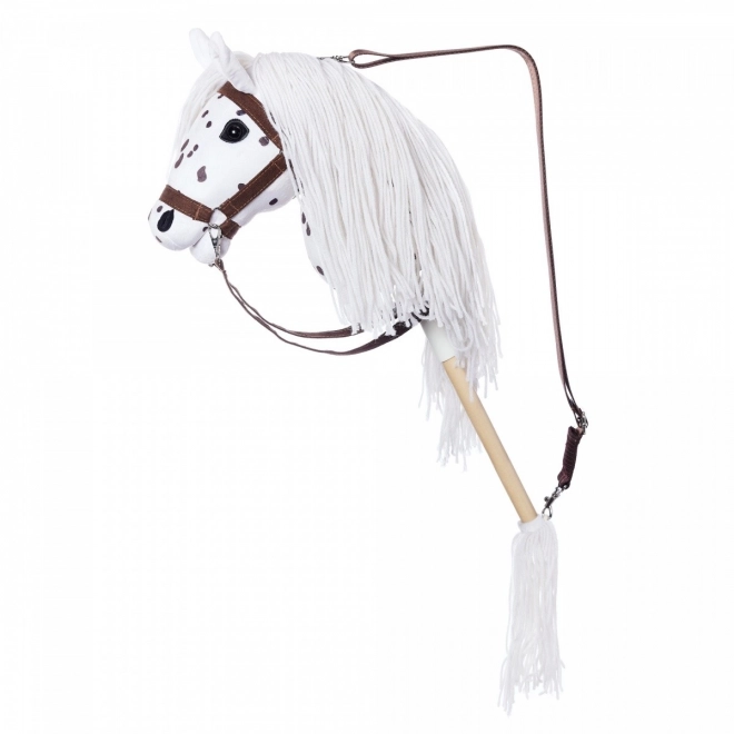 Koník na tyči Hobby Horse z kolekcie HOPPIHORSE Sport Edition v farbe bieleho leoparda