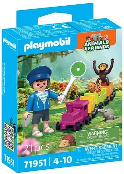 Playmobil Animals & Friends výlet vláčikom so zvieratkami