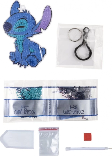 Kryštálové umenie prívesok Stitch