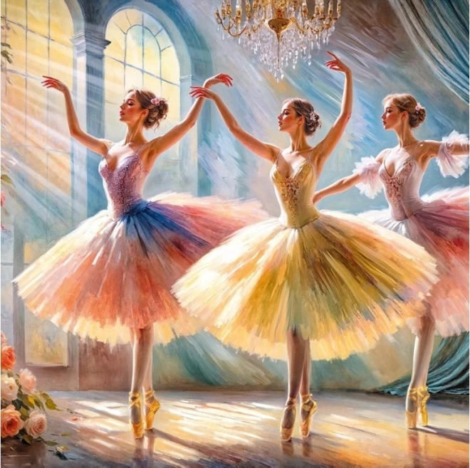 Puzzle Tri baletky 1000 dielikov CHERRY PAZZI