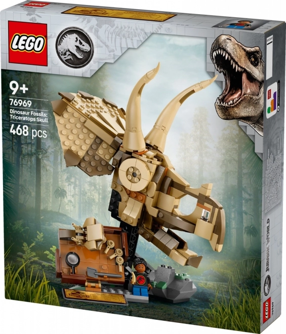 Lego Jurassic World Skelety dinosaurov: lebka Triceratopsa