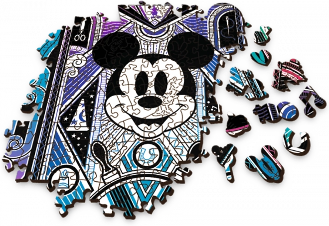 Drevené puzzle Trefl Mickey Mouse a Minnie - 501 dielikov