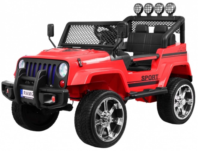 Terénne autíčko Raptor Drifter červené 4x4 s diaľkovým ovládačom a MP3 LED